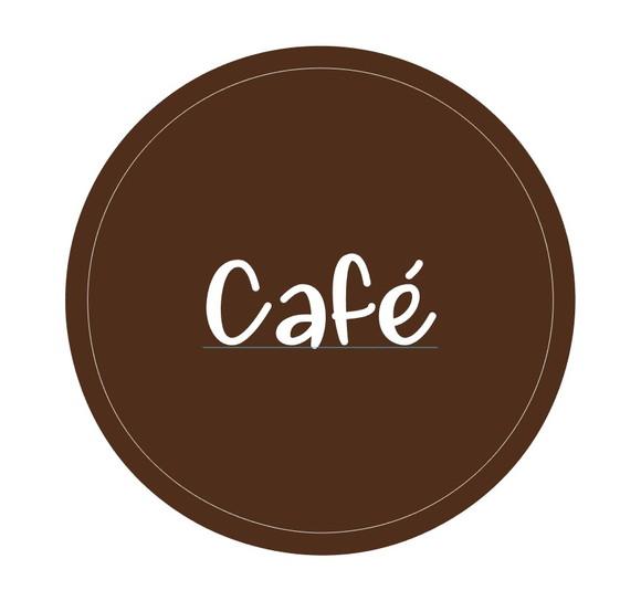 Adesivo redondo c/2cm café