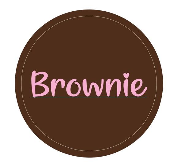 Adesivo redondo c/2cm brownie