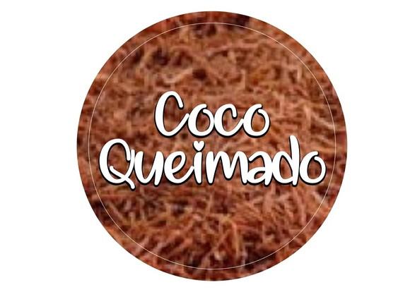 Adesivo redondo c/2cm coco queimado