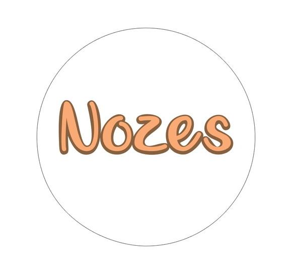 Adesivo redondo c/2cm nozes