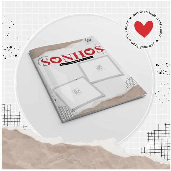Álbum de figurinhas personalizado dia dos namorados