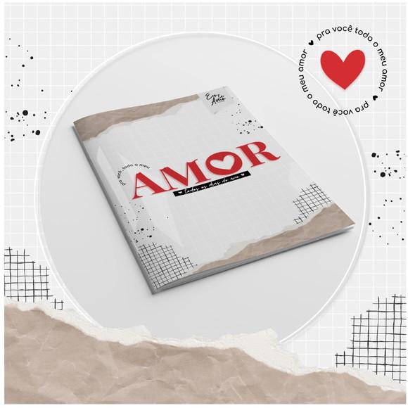 Álbum de figurinhas personalizado dia dos namorados