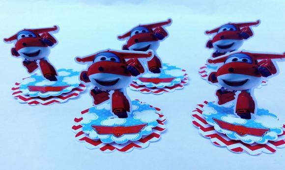 Apliques para latinha ou caixa acrilica Super Wings