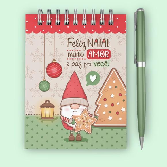 Bloquinho A6 com Caixinha de Natal