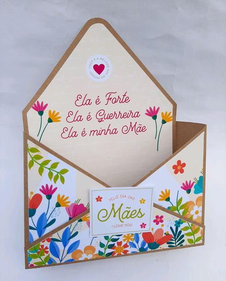Caixa Envelope Dia das Maes