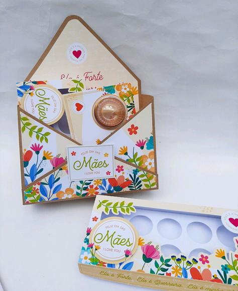Caixa Envelope Dia das Maes