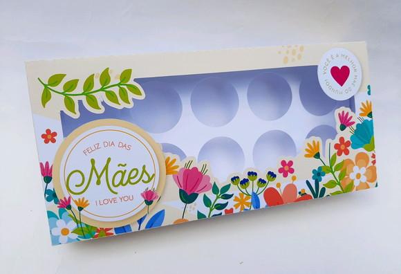 Caixa para 10 doces dia das mães