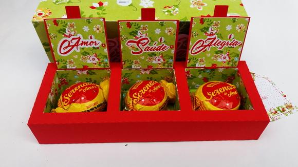 Caixa para 3 doces