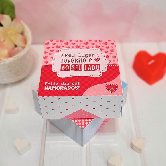Caixa para 4 Doces Dia dos Namorados