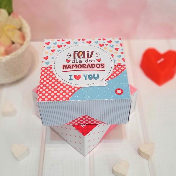 Caixa para 4 Doces Dia dos Namorados