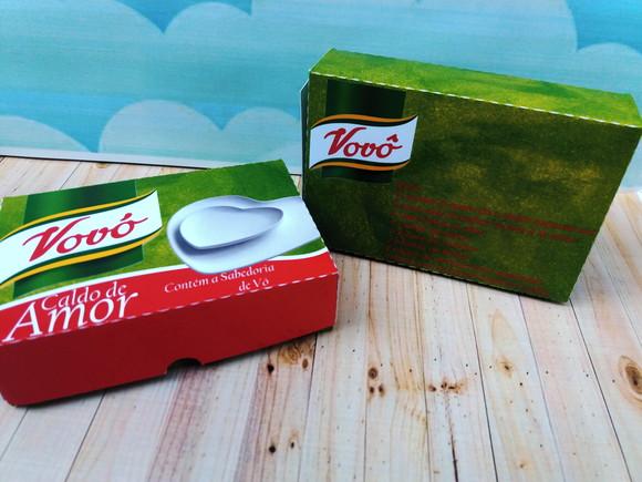 Caixa para 6 doces dia dos avós