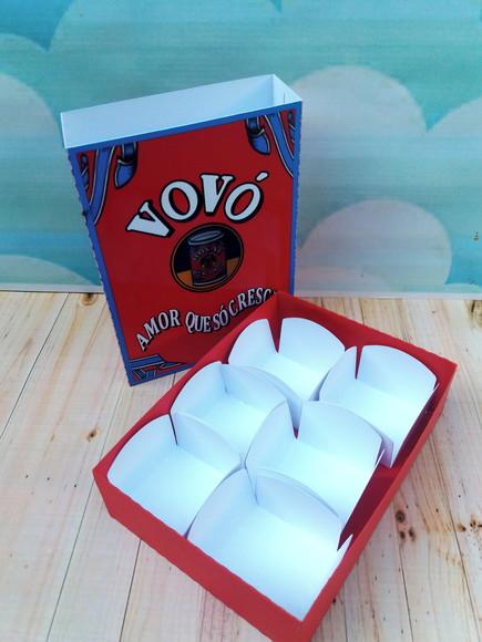 Caixa para 6 doces dia dos avós
