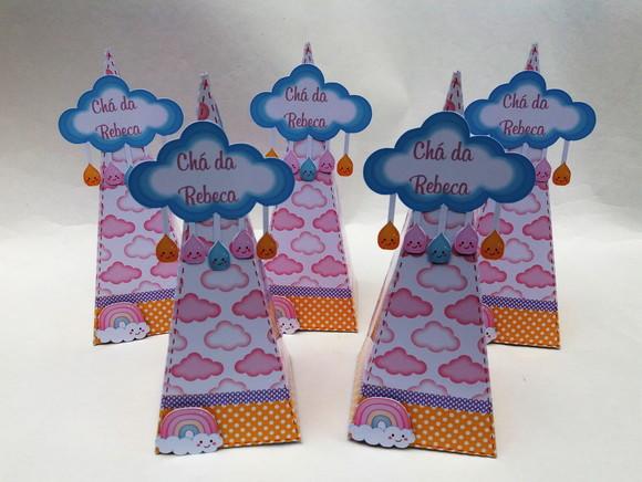 Caixa Pirâmide Chuva de benção/ Chuva de amor