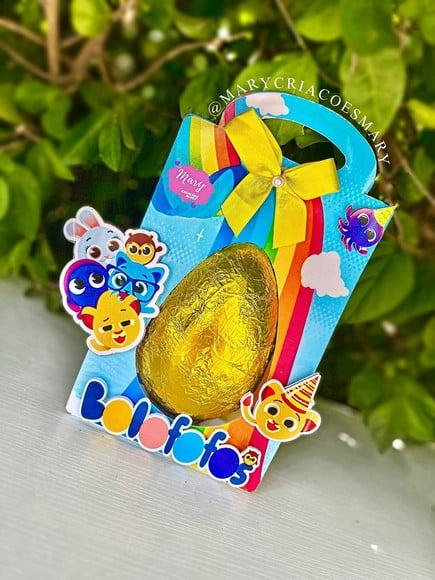 Caixas (sacolinha) Personalizadas para Ovo de Pascoa 250g