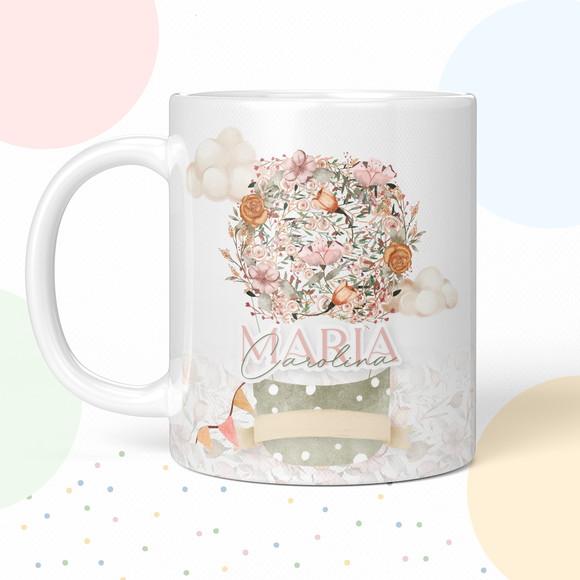 Caneca de Polímero Balão Menina