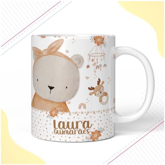 Caneca de Polímero Brinquedos Menina