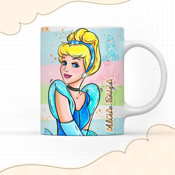 Caneca de Polímero Cinderela
