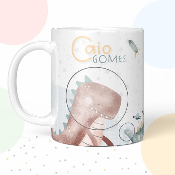 Caneca de Polímero Dino Espaço
