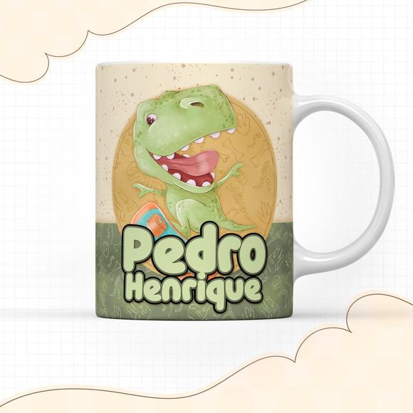Caneca de Polímero Dinossauro