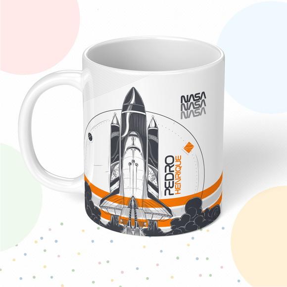Caneca de Polímero Foguete