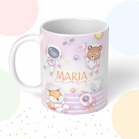 Caneca de Polímero Space Girl