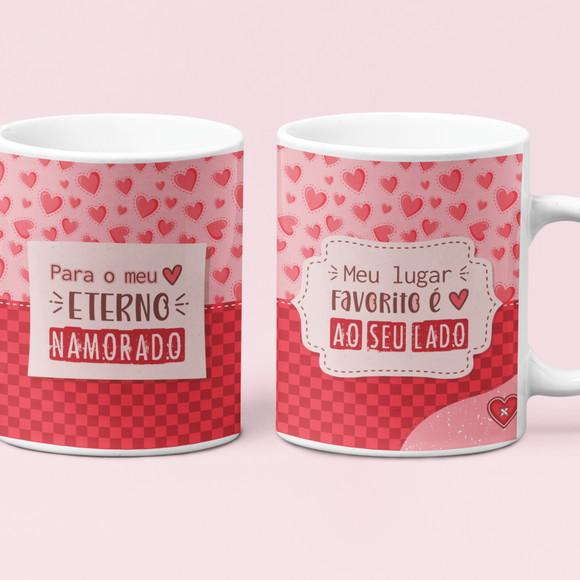 Caneca de Porcelana Personalizada Dia dos Namorados