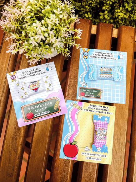 Card com Bala Dia dos Professores