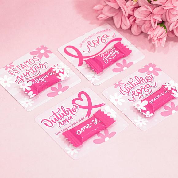 Card com Bala Outubro Rosa