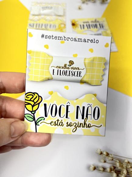 Card com Bala Setembro Amarelo