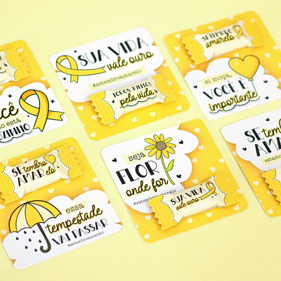 Card com Bala Setembro Amarelo