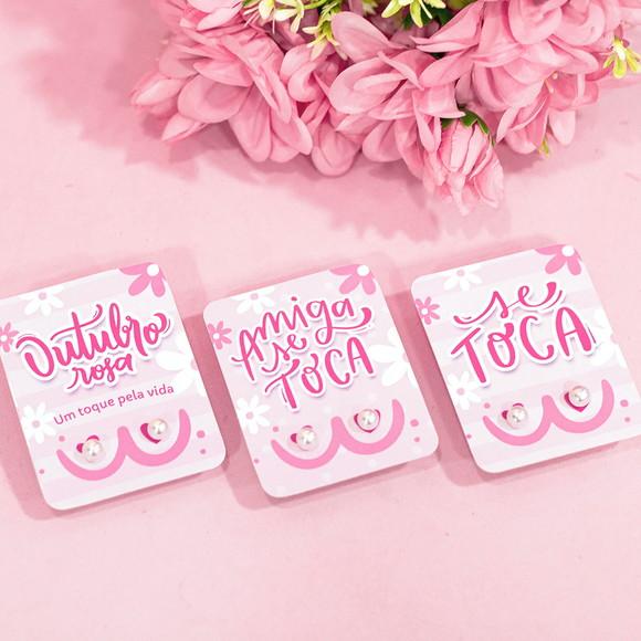 Card com Brinco Outubro Rosa