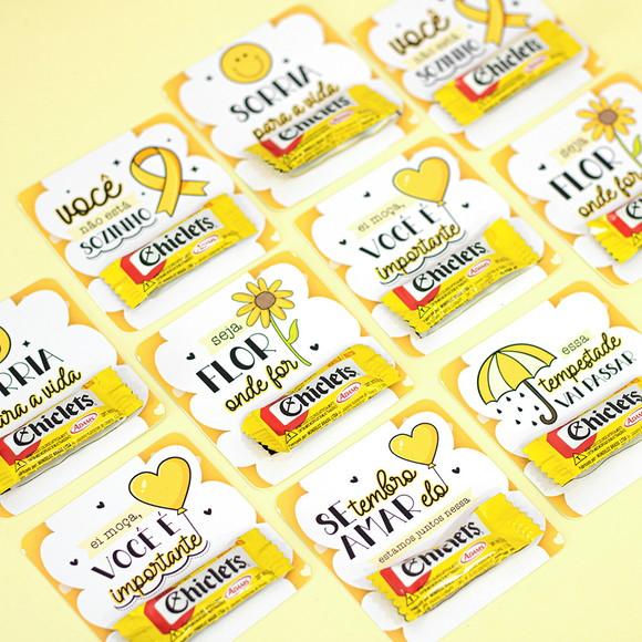 Card com Chiclete- Setembro Amarelo