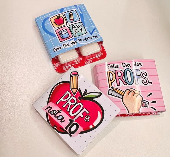 Card com Chiclete- Dia dos Professores