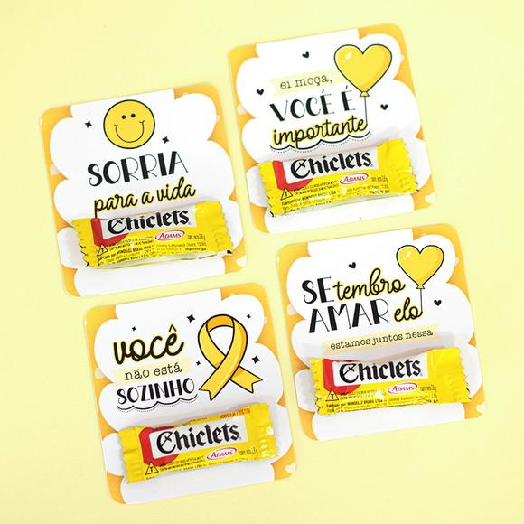 Card com Chiclete- Setembro Amarelo