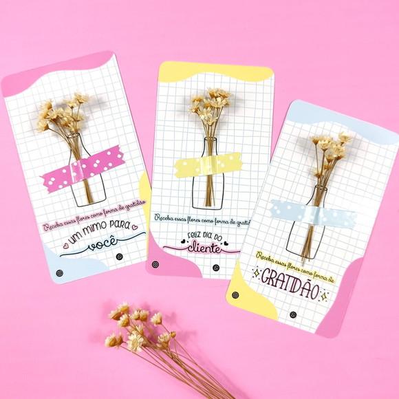 Card com Florzinha- Dia do Cliente