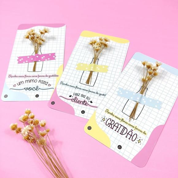 Card com Florzinha- Dia do Cliente