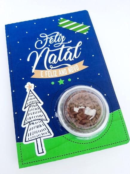 Cartão de Natal com Blister para 1 Docinho