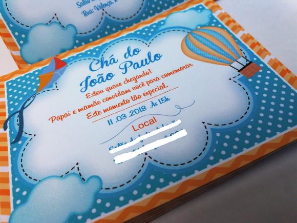 Convite Balões e pipas