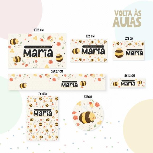 Etiqueta Escolar Abelha
