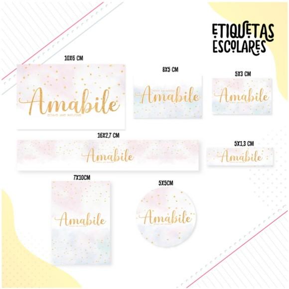 Etiqueta Escolar Estrelas