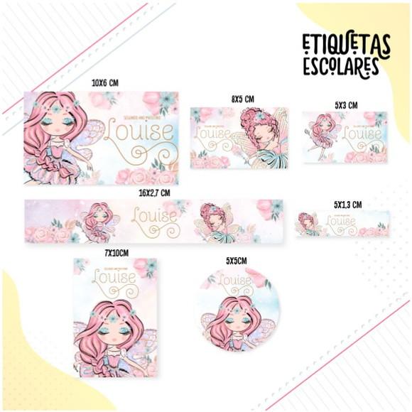 Etiqueta Escolar Fada