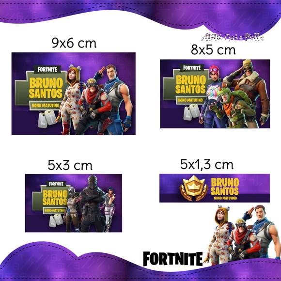 Etiqueta escolar Fortnit