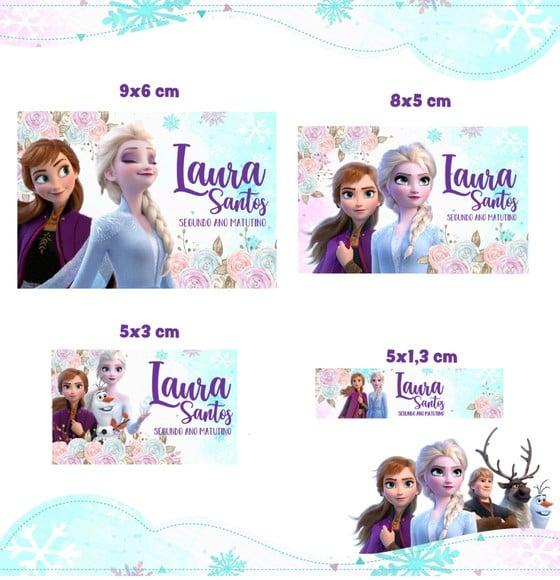 Etiqueta escolar Frozen 2