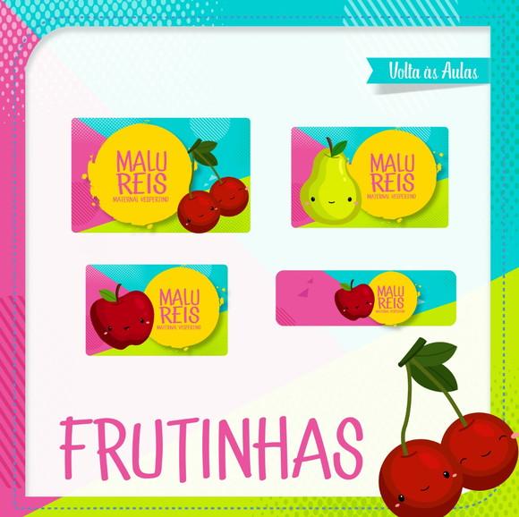 Etiqueta escolar Frutinhas