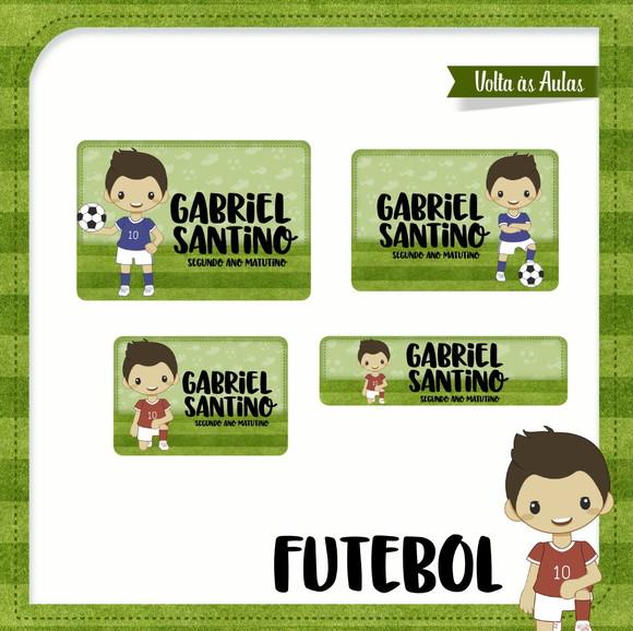 Etiqueta escolar Futebol