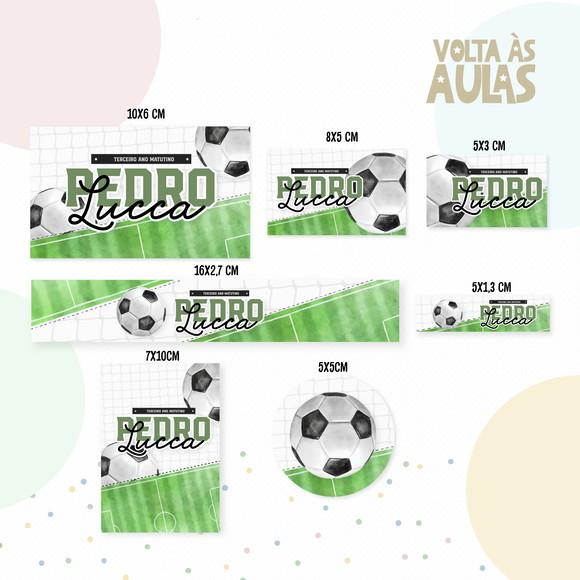 Etiqueta Escolar Futebol