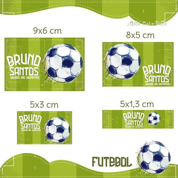 Etiqueta escolar Futebol