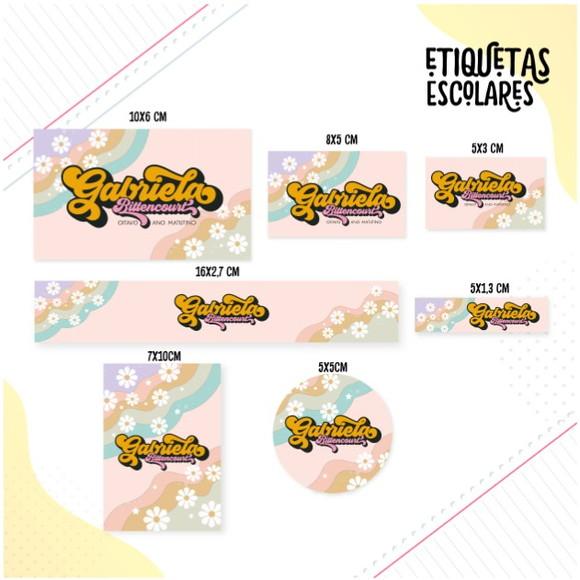 Etiqueta Escolar Groove