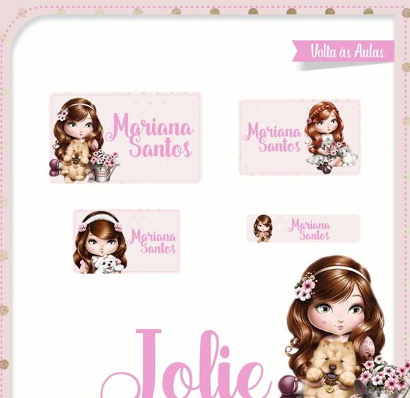 Etiqueta escolar Jolie