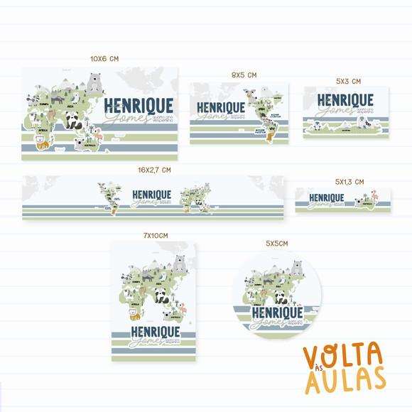 Etiqueta Escolar Mapas